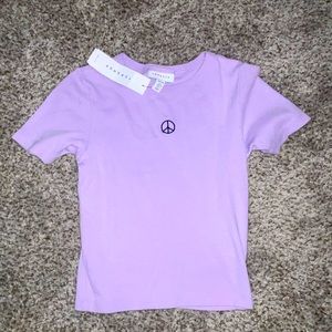 Lilac Topshop Crop Top